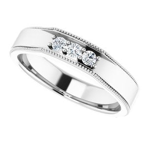 Unique - Grayson - Platinum 1/5 CTW Natural Diamond Band