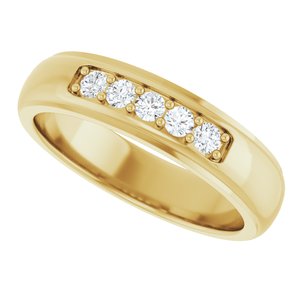 Diamond - Isabella - 14K Yellow Gold 1/3 CTW Lab-Grown Diamond Band