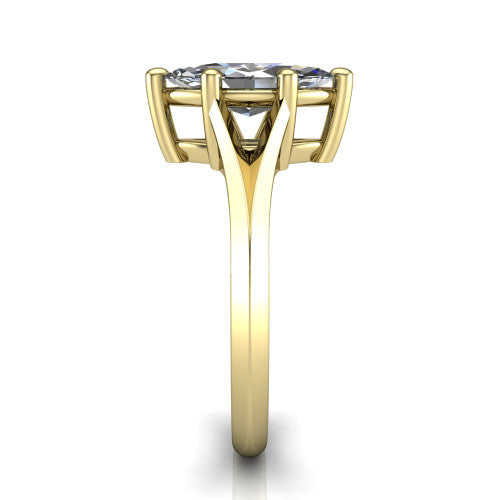 Grace Marquise Shape Classic Engagement Ring in 14K Yellow Gold