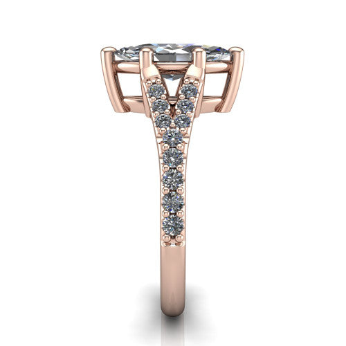 Sophia Marquise Shape Classic Engagement Ring in 18K Rose Gold