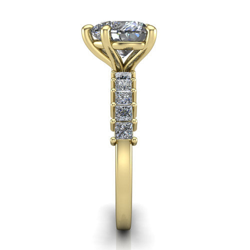 Maya Heart Shape Classic Engagement Ring in 18K Yellow Gold