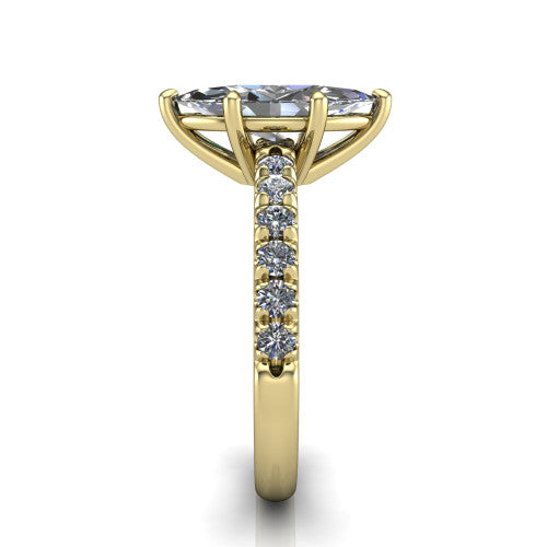 Ariana Marquise Shape Classic Engagement Ring in 14K Yellow Gold