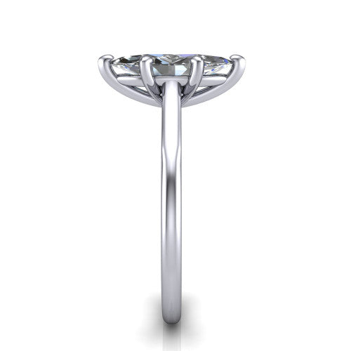 Cora Marquise Shape Classic Engagement Ring in Platinum