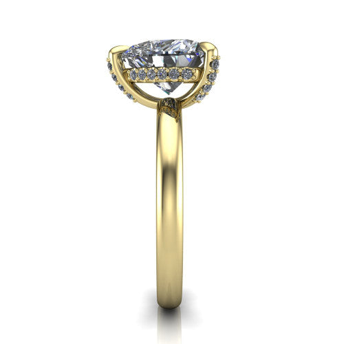 Alaia Heart Shape Classic Engagement Ring in 14K Yellow Gold