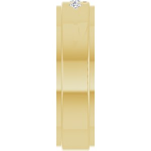 Diamond - Inaya - 14K Yellow Gold .08 CTW Natural Diamond Band Size 7
