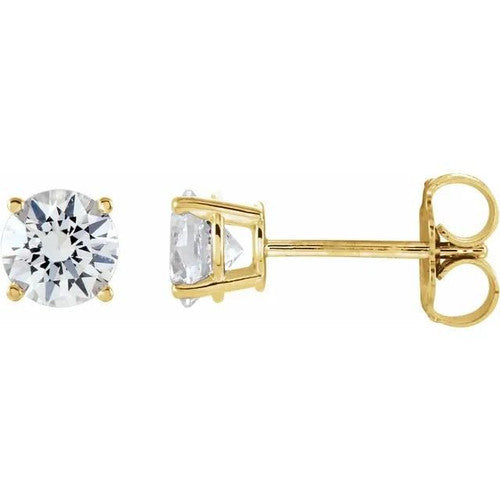 14K 1 CTW Diamond Stud Earrings in Gold 14K Yellow Gold