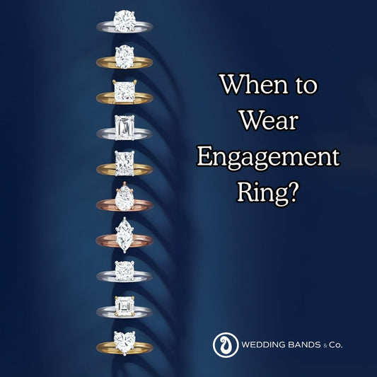 Gold engagement rings showing when to wear and when to remove for daily activities