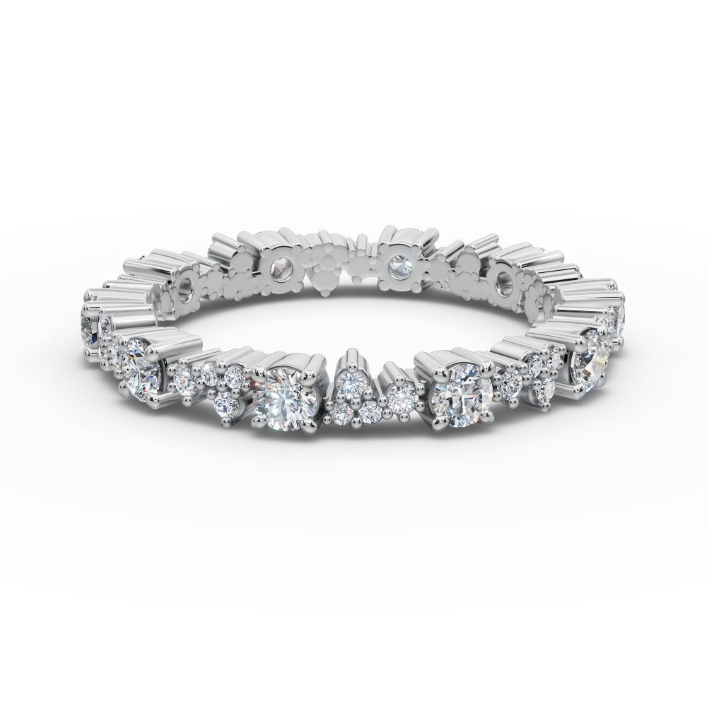 Jordyn - Women's 14k Gold Diamond Wedding Ring 14K White Gold - Natural Diamond