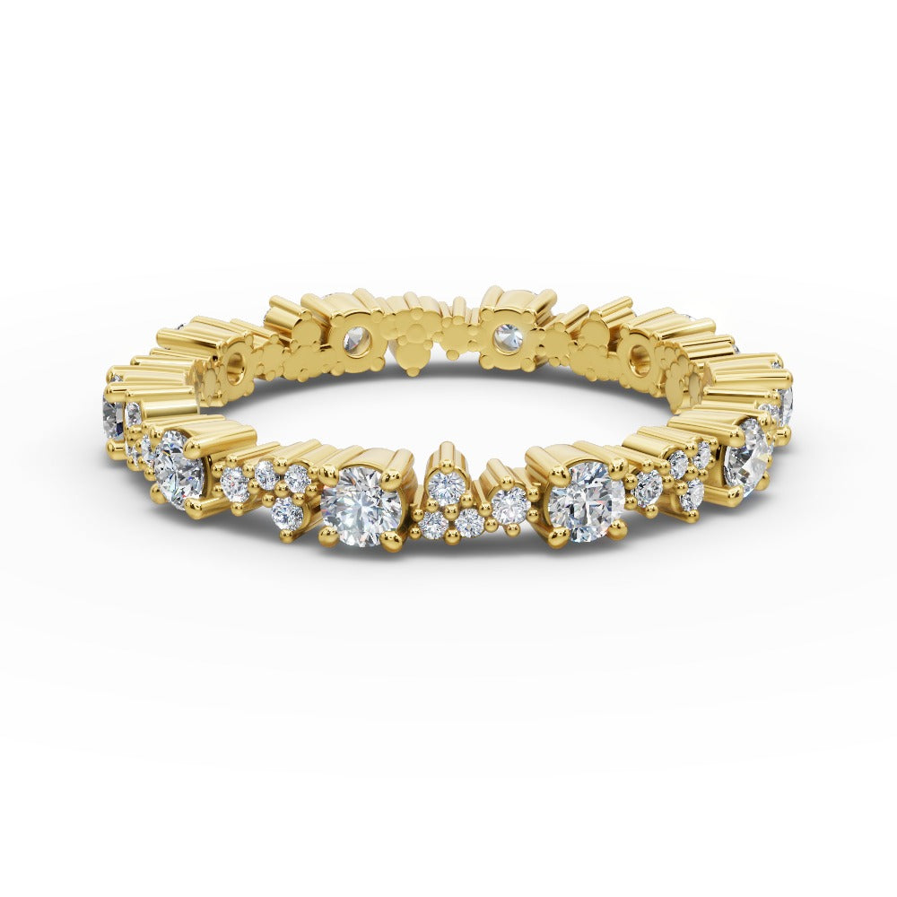 Jordyn - Women's 14k Gold Diamond Wedding Ring 14K Yellow Gold - Natural Diamond