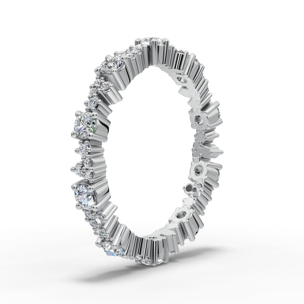 Jordyn - Women's 14k Gold Diamond Wedding Ring 14K White Gold - Natural Diamond