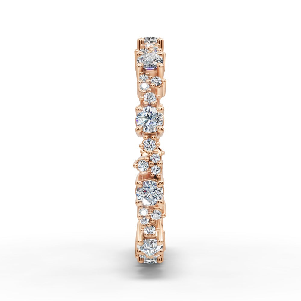 Jordyn - Women's 14k Gold Diamond Wedding Ring 14K Rose Gold - Natural Diamond