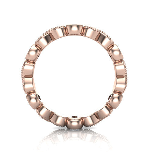 Evie - Women's 14k Gold Pear-Cut Diamond Wedding Ring  14K Rose Gold - Natural Diamond