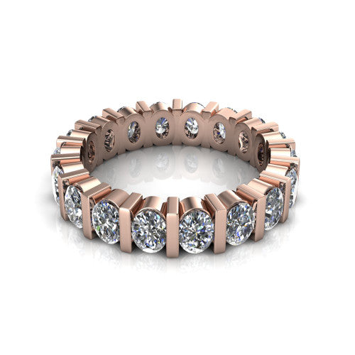 Dream - Women's 14k Gold Oval-Cut Diamond Wedding Ring 14K Rose Gold - Natural Diamond