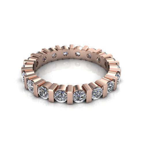Dream - Women's 14k Gold Round-Cut Diamond Wedding Ring  14K Rose Gold - Natural Diamond