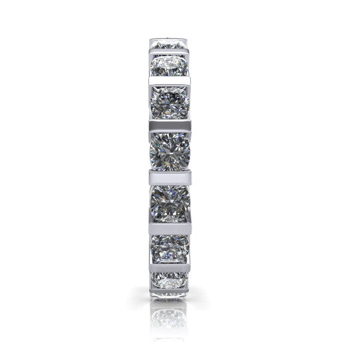Dream - Women's 14k Gold Cushion-Cut Diamond Wedding Ring 14K White Gold - Natural Diamond