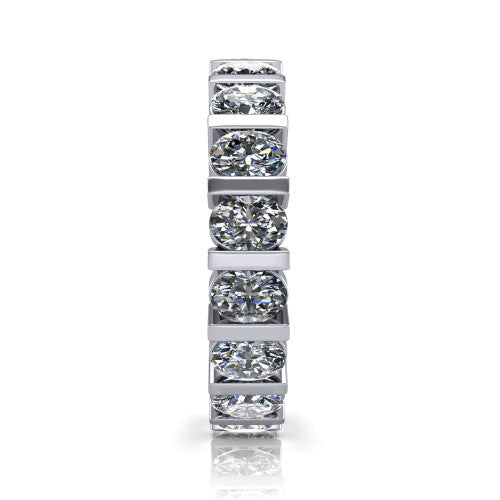 Dream - Women's 14k Gold Oval-Cut Diamond Wedding Ring 14K White Gold - Natural Diamond