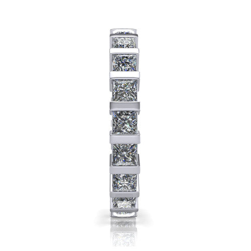 Dream - Women's 14k Gold Princess-Cut Diamond Wedding Ring 14K White Gold - Natural Diamond