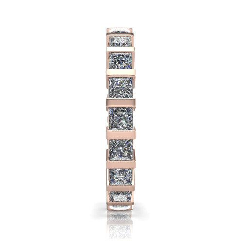 Dream - Women's 14k Gold Princess-Cut Diamond Wedding Ring 14K Rose Gold - Natural Diamond