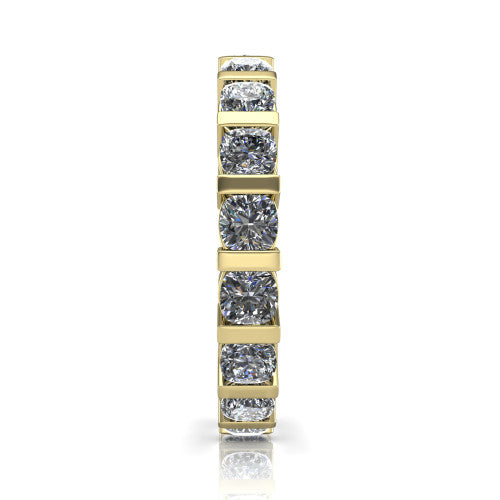 Dream - Women's 14k Gold Cushion-Cut Diamond Wedding Ring 14K Yellow Gold - Natural Diamond