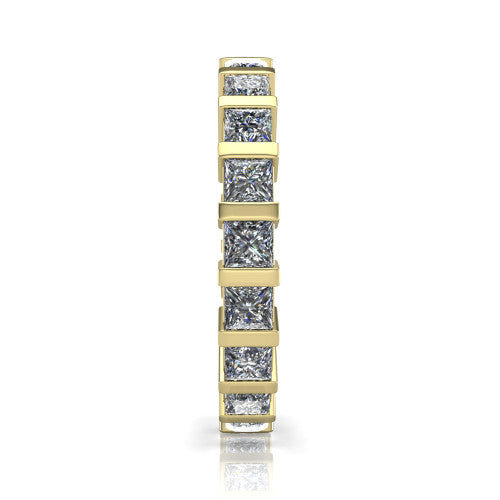 Dream - Women's 14k Gold Princess-Cut Diamond Wedding Ring 14K Yellow Gold - Natural Diamond