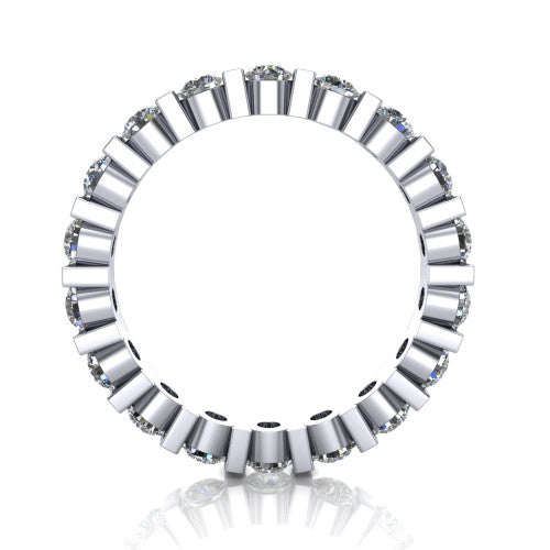 Dream - Women's 14k Gold Round-Cut Diamond Wedding Ring  14K White Gold - Natural Diamond