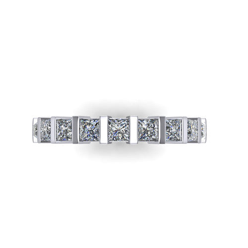 Dream - Women's 14k Gold Princess-Cut Diamond Wedding Ring 14K White Gold - Natural Diamond