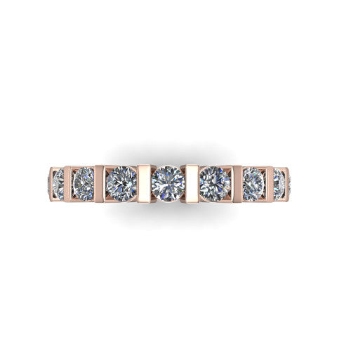 Dream - Women's 14k Gold Round-Cut Diamond Wedding Ring  14K Rose Gold - Natural Diamond
