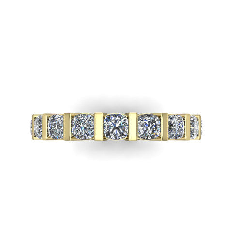 Dream - Women's 14k Gold Cushion-Cut Diamond Wedding Ring 14K Yellow Gold - Natural Diamond