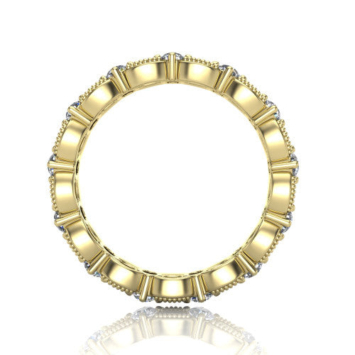 Hallie - Women's 14k Gold Diamond Wedding Ring 14K Yellow Gold - Natural Diamond