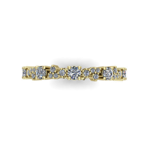 Jordyn - Women's 14k Gold Diamond Wedding Ring 14K Yellow Gold - Natural Diamond