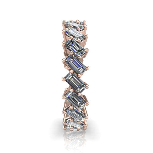 Mariana - Women's 14k Gold Diamond Wedding Ring 14K Rose Gold - Natural Diamond