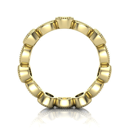 Rachel - Women's 14k Gold Diamond Wedding Ring 14K Yellow Gold - Natural Diamond