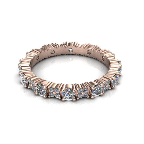 Katherine - Women's 14k Gold Diamond Wedding Ring 14K Rose Gold - Natural Diamond