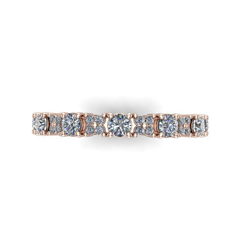 Katherine - Women's 14k Gold Diamond Wedding Ring 14K Rose Gold - Natural Diamond