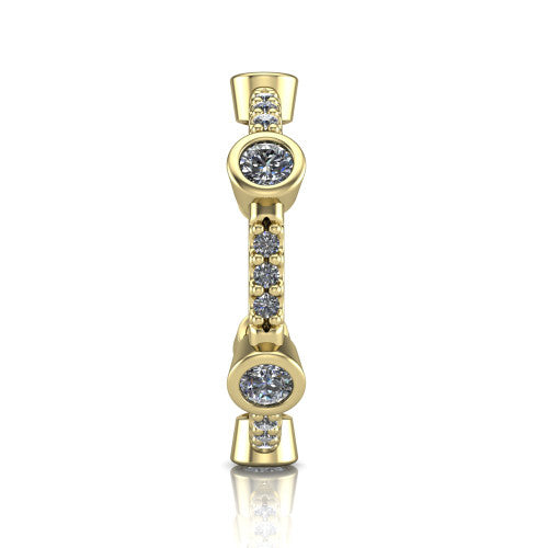 Amaya - Women's 14k Gold Diamond Wedding Ring 14K Yellow Gold - Natural Diamond