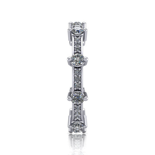 Bailey - Women's 14k Gold Diamond Wedding Ring 14K White Gold - Natural Diamond
