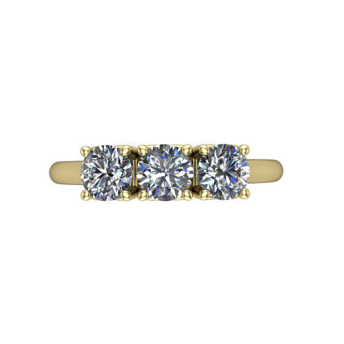 Oakley - Women's 14k Gold Diamond Wedding Ring 14K Yellow Gold - Natural Diamond