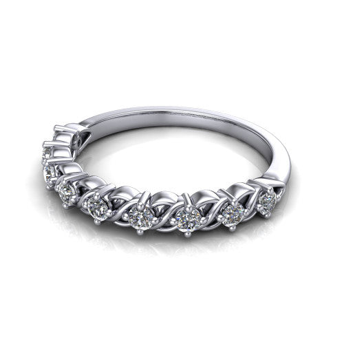 Alani - Women's 14k Gold Diamond Wedding Ring 14K White Gold - Natural Diamond