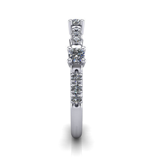 Kehlani - Women's 14k Gold Diamond Wedding Ring 14K White Gold - Natural Diamond