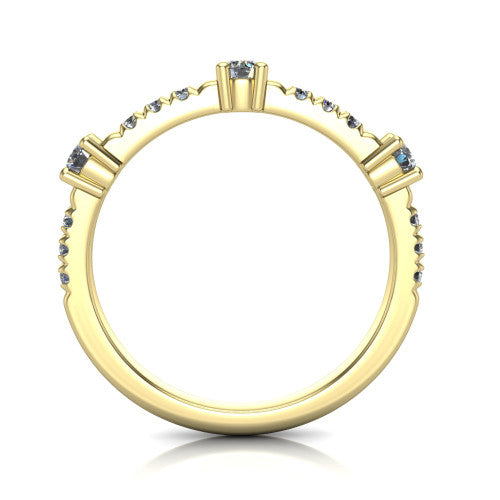 Kehlani - Women's 14k Gold Diamond Wedding Ring 14K Yellow Gold - Natural Diamond