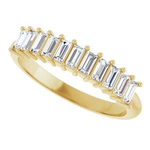 New Trends - Elodie - 14K Yellow Gold 1/2 CTW Natural Diamond Anniversary Band