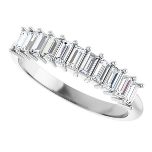 New Trends - Elodie - Platinum 1/2 CTW Natural Diamond Anniversary Band