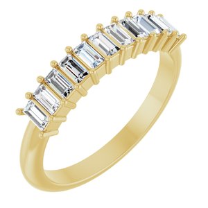 New Trends - Elodie - 14K Yellow Gold 1/2 CTW Natural Diamond Anniversary Band