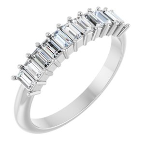 New Trends - Elodie - 14K White Gold 1/2 CTW Natural Diamond Anniversary Band