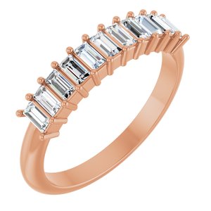 New Trends - Elodie - 14K Rose Gold 1/2 CTW Natural Diamond Anniversary Band