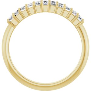 New Trends - Elodie - 14K Yellow Gold 1/2 CTW Natural Diamond Anniversary Band