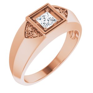 Hammered - Isaiah - 14K Rose Gold 1/3 CTW Lab-Grown Diamond Band