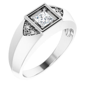 Hammered - Isaiah - 14K White Gold 1/3 CTW Lab-Grown Diamond Band