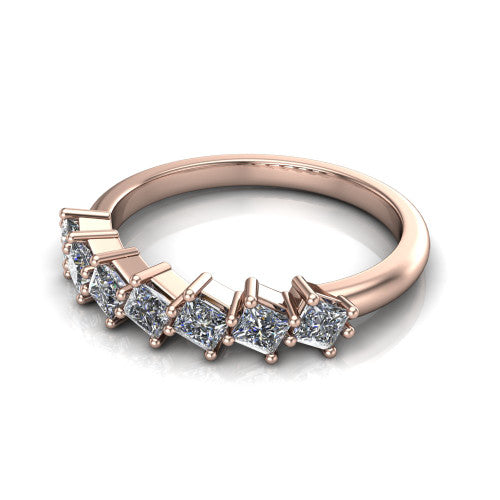 Lia -  Women's 14k Gold Diamond Wedding Ring 14K Rose Gold - Natural Diamond