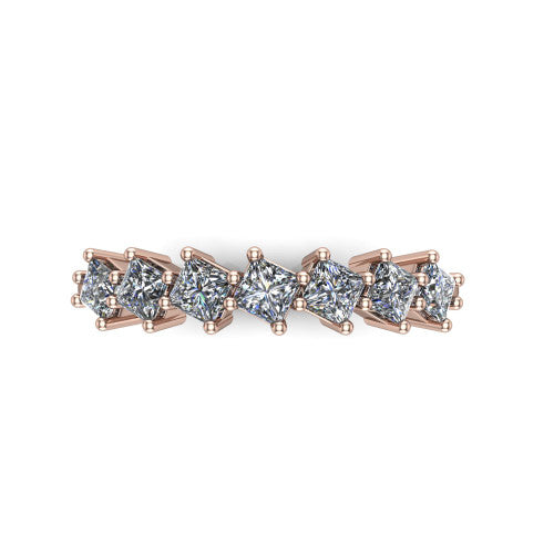 Lia -  Women's 14k Gold Diamond Wedding Ring 14K Rose Gold - Natural Diamond